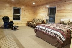 Cabin 7's 3rd bedroom with queen sized bed