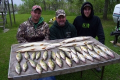 after a day of fishing on Gull Lake