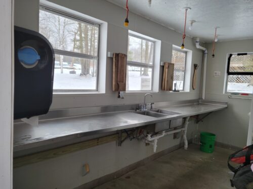 Fish cleaning room